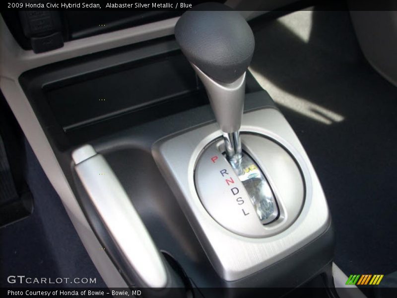 Alabaster Silver Metallic / Blue 2009 Honda Civic Hybrid Sedan