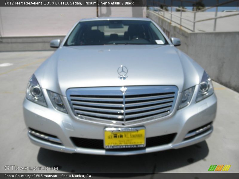 Iridium Silver Metallic / Black 2012 Mercedes-Benz E 350 BlueTEC Sedan