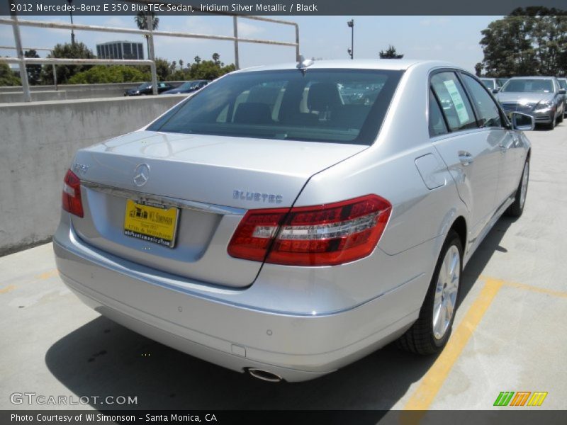 Iridium Silver Metallic / Black 2012 Mercedes-Benz E 350 BlueTEC Sedan
