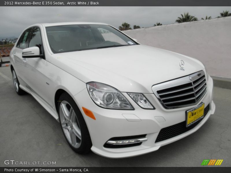 Arctic White / Black 2012 Mercedes-Benz E 350 Sedan