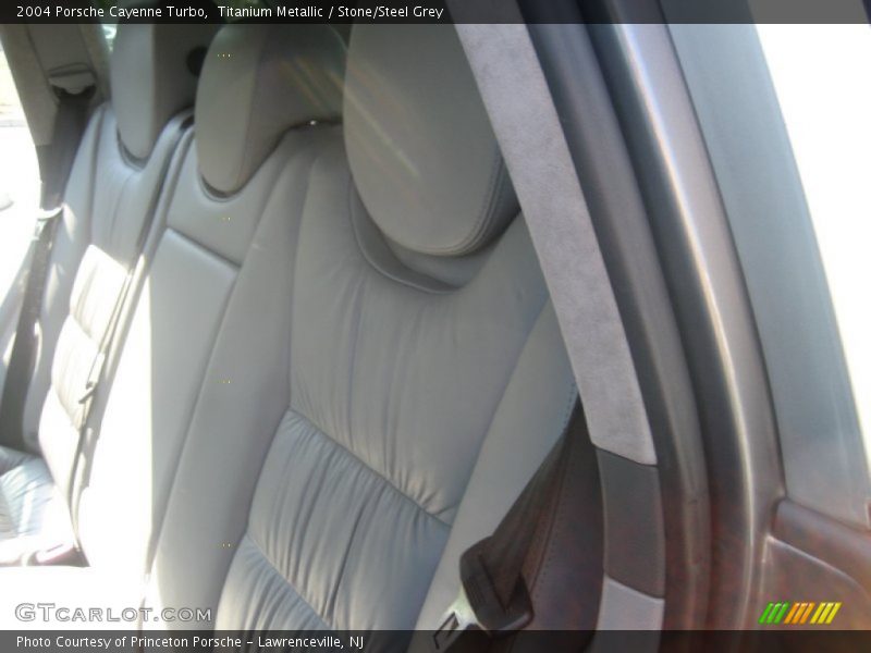 Titanium Metallic / Stone/Steel Grey 2004 Porsche Cayenne Turbo