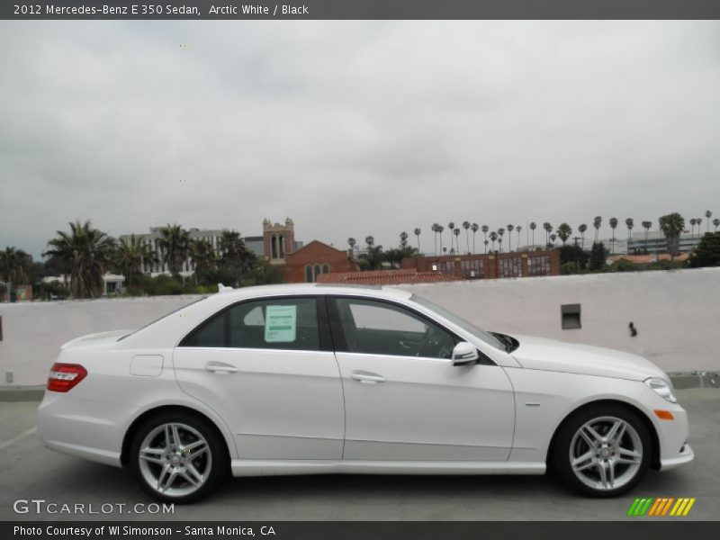 Arctic White / Black 2012 Mercedes-Benz E 350 Sedan