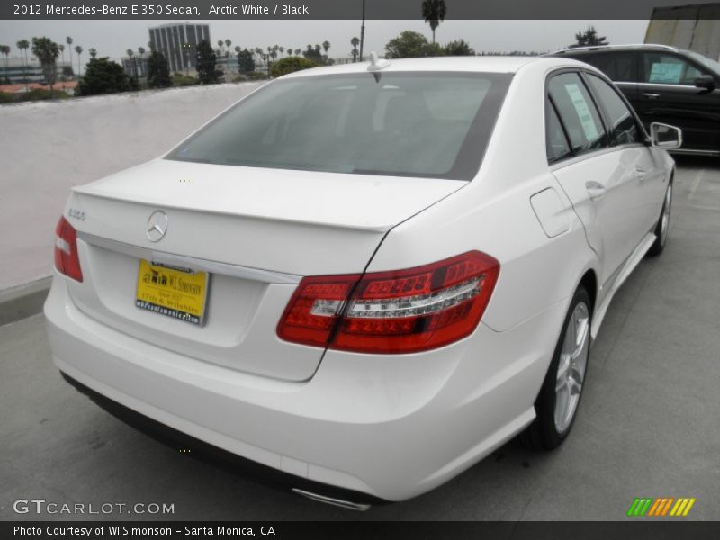 Arctic White / Black 2012 Mercedes-Benz E 350 Sedan