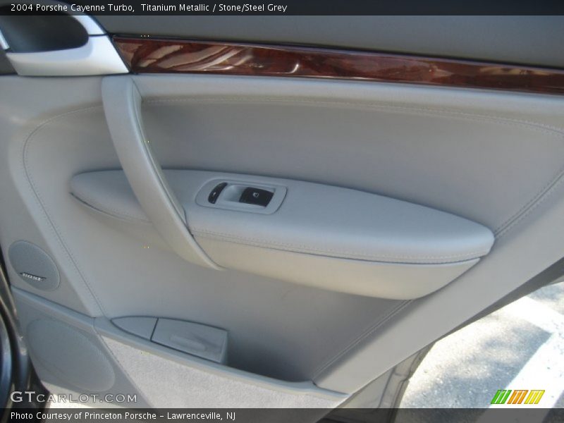 Titanium Metallic / Stone/Steel Grey 2004 Porsche Cayenne Turbo