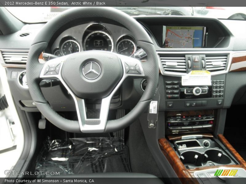 Arctic White / Black 2012 Mercedes-Benz E 350 Sedan