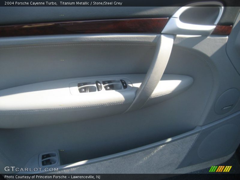 Titanium Metallic / Stone/Steel Grey 2004 Porsche Cayenne Turbo
