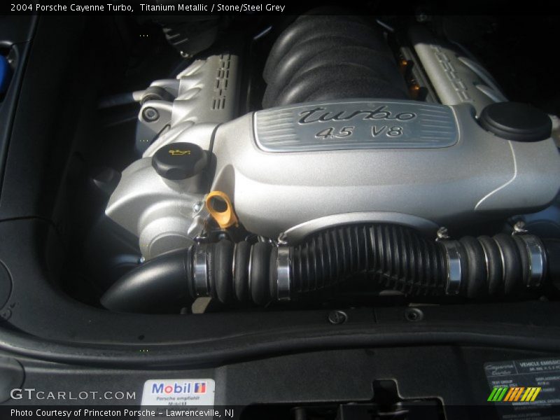 Titanium Metallic / Stone/Steel Grey 2004 Porsche Cayenne Turbo