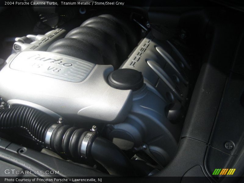 Titanium Metallic / Stone/Steel Grey 2004 Porsche Cayenne Turbo