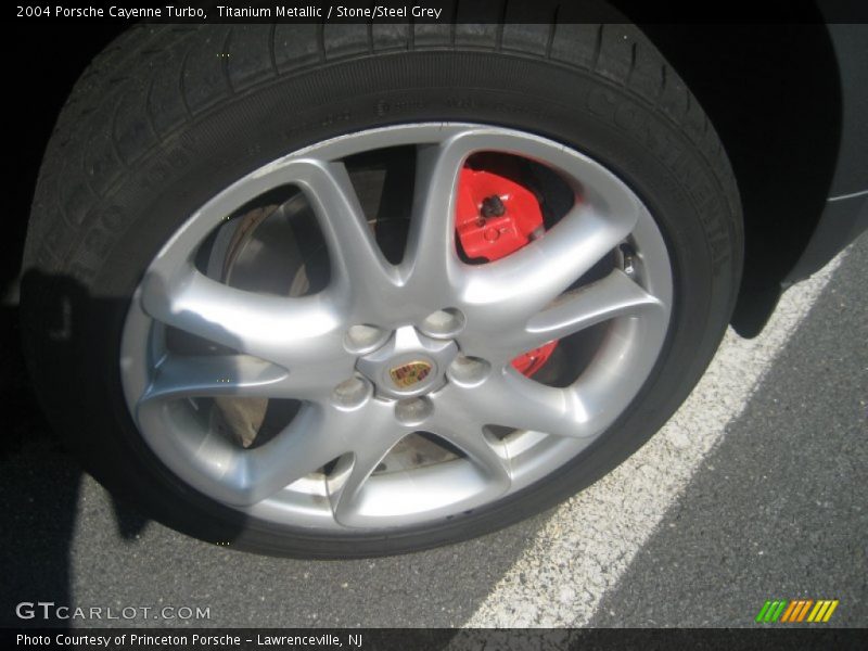 Titanium Metallic / Stone/Steel Grey 2004 Porsche Cayenne Turbo