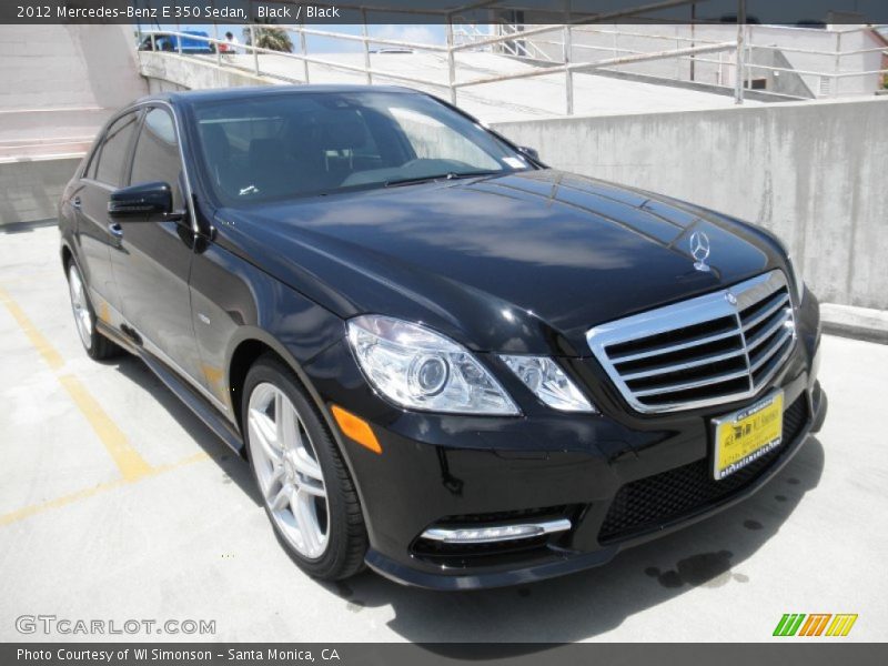 Black / Black 2012 Mercedes-Benz E 350 Sedan