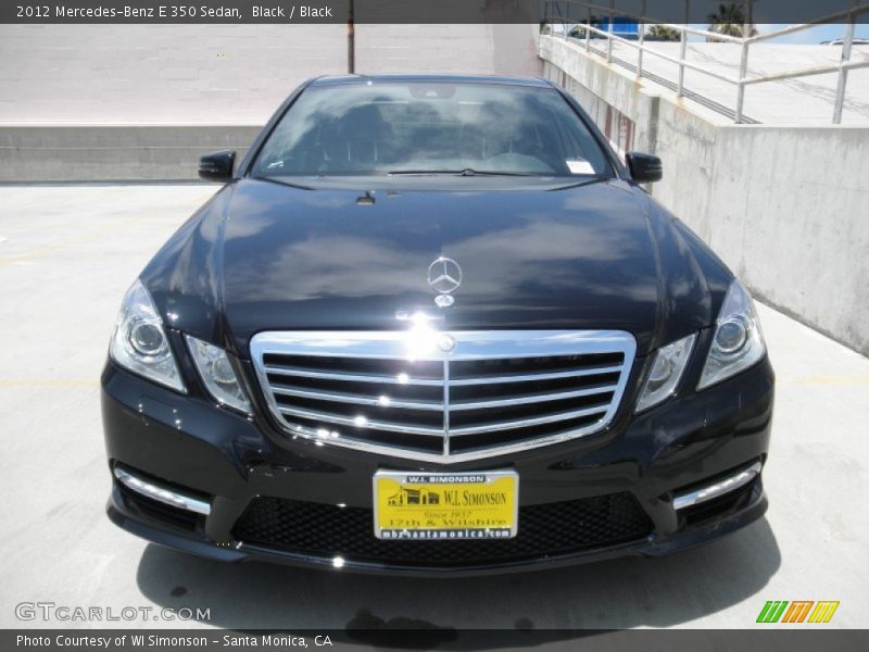 Black / Black 2012 Mercedes-Benz E 350 Sedan