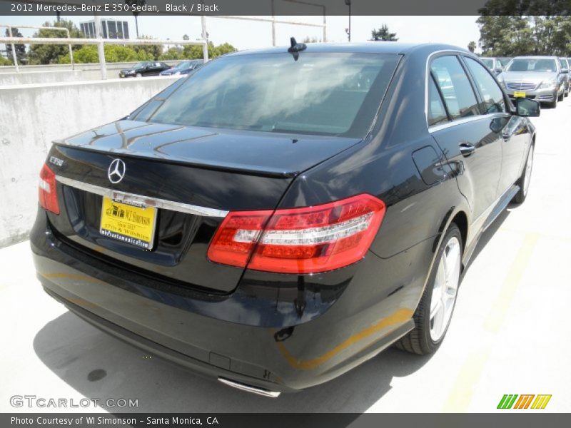 Black / Black 2012 Mercedes-Benz E 350 Sedan