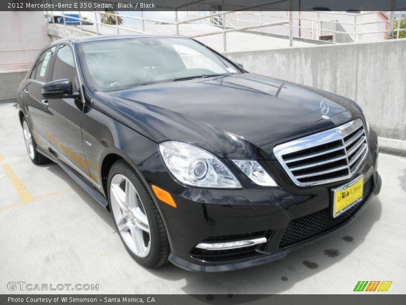 Black / Black 2012 Mercedes-Benz E 350 Sedan