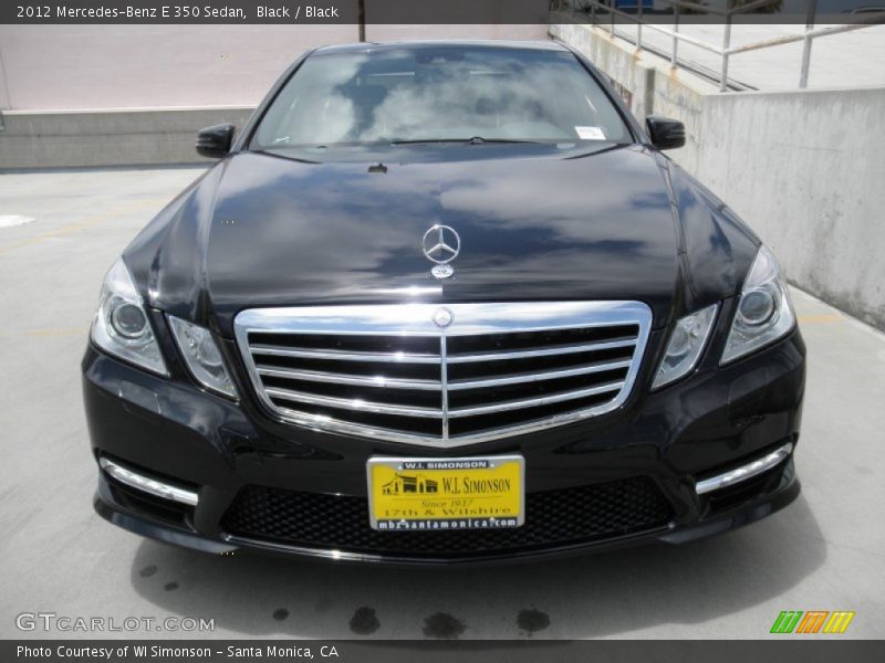 Black / Black 2012 Mercedes-Benz E 350 Sedan