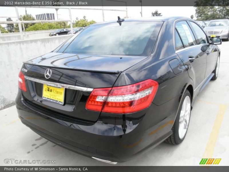 Black / Black 2012 Mercedes-Benz E 350 Sedan