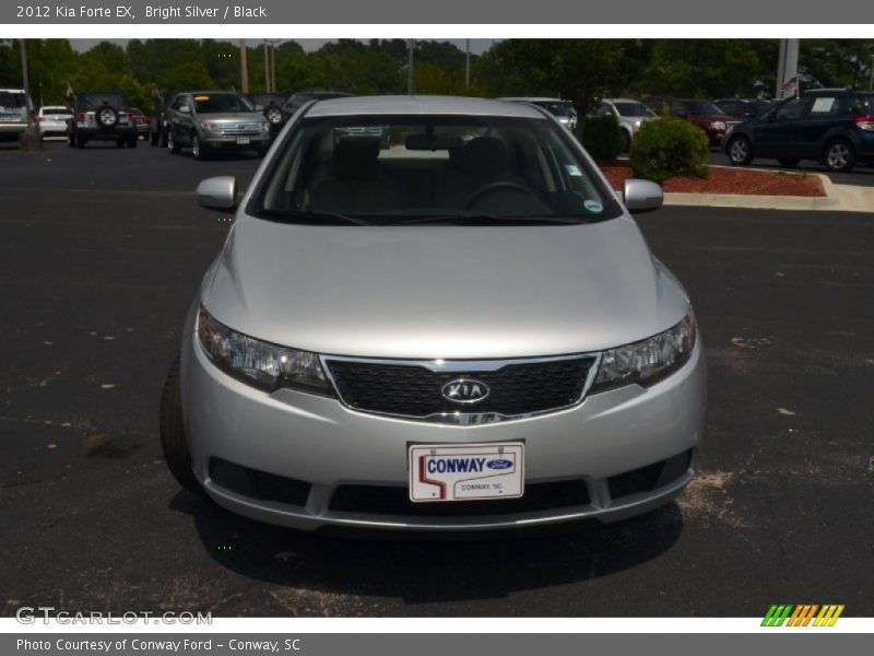 Bright Silver / Black 2012 Kia Forte EX