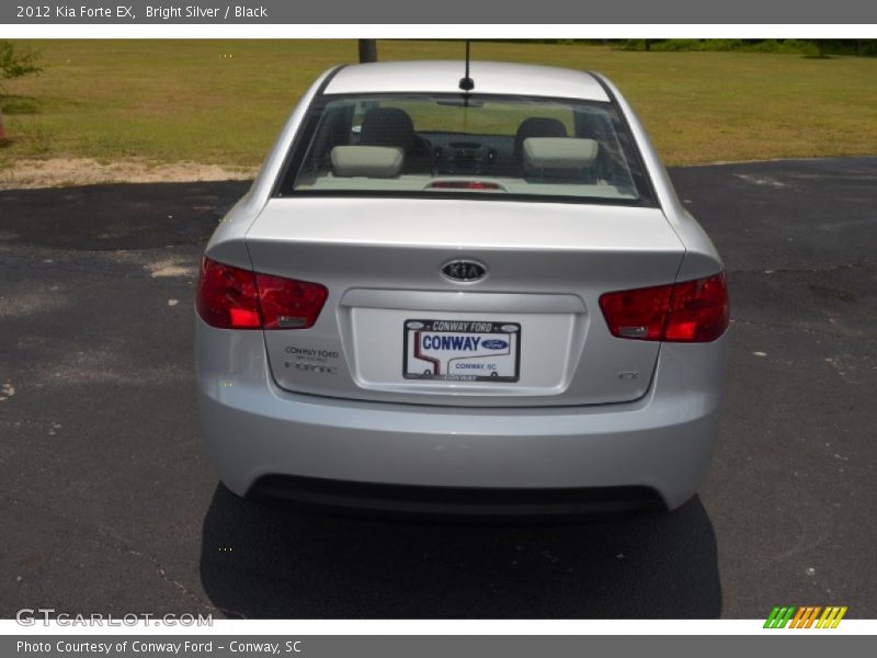 Bright Silver / Black 2012 Kia Forte EX
