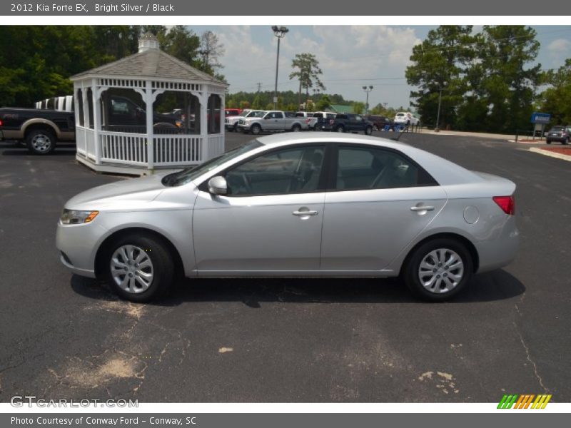 Bright Silver / Black 2012 Kia Forte EX