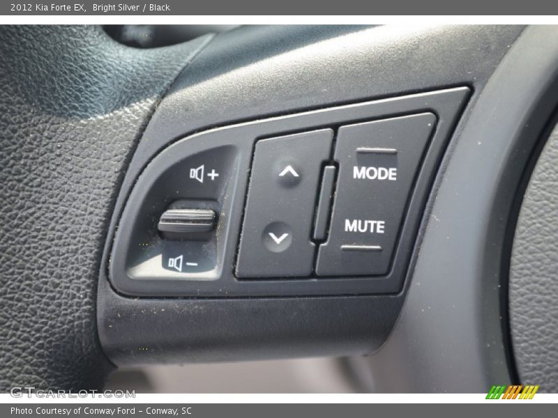 Bright Silver / Black 2012 Kia Forte EX