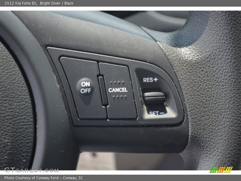 Bright Silver / Black 2012 Kia Forte EX