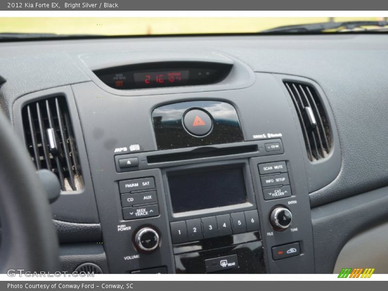 Bright Silver / Black 2012 Kia Forte EX