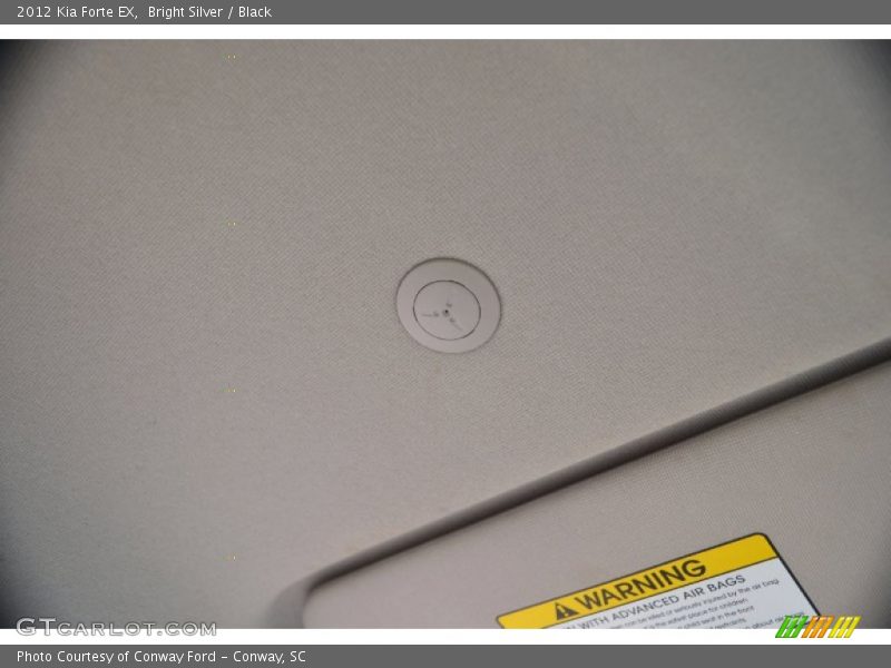 Bright Silver / Black 2012 Kia Forte EX