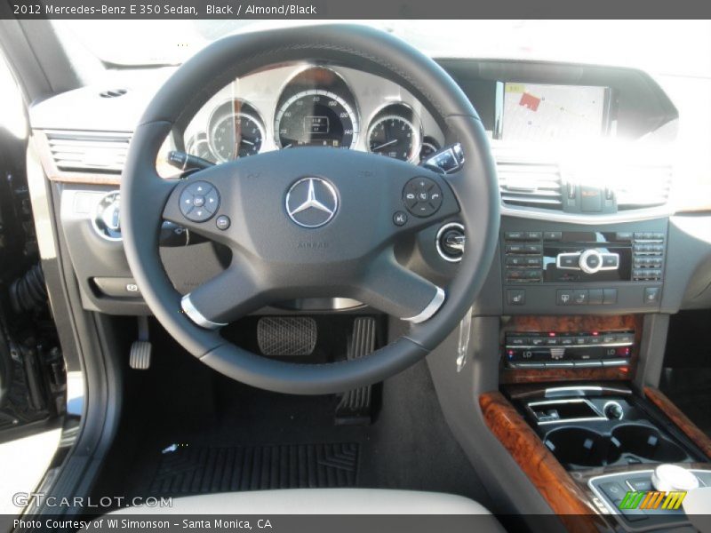 Black / Almond/Black 2012 Mercedes-Benz E 350 Sedan