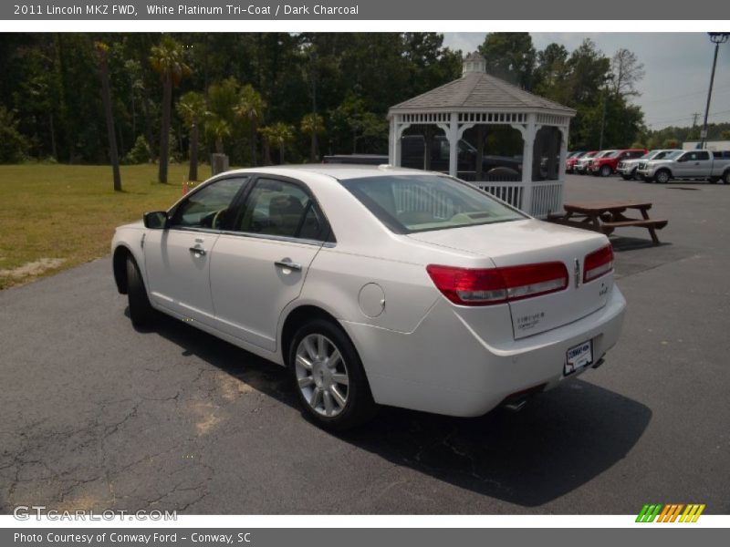 White Platinum Tri-Coat / Dark Charcoal 2011 Lincoln MKZ FWD