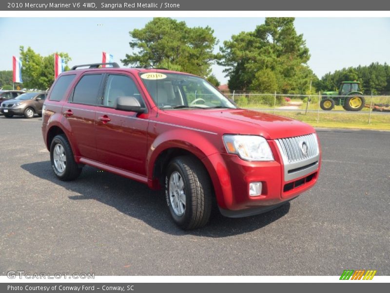 Sangria Red Metallic / Stone 2010 Mercury Mariner V6 4WD