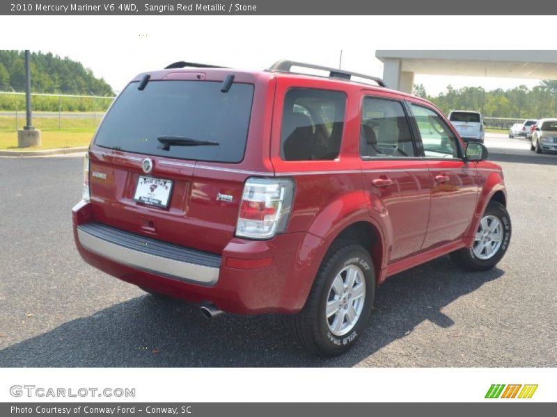 Sangria Red Metallic / Stone 2010 Mercury Mariner V6 4WD