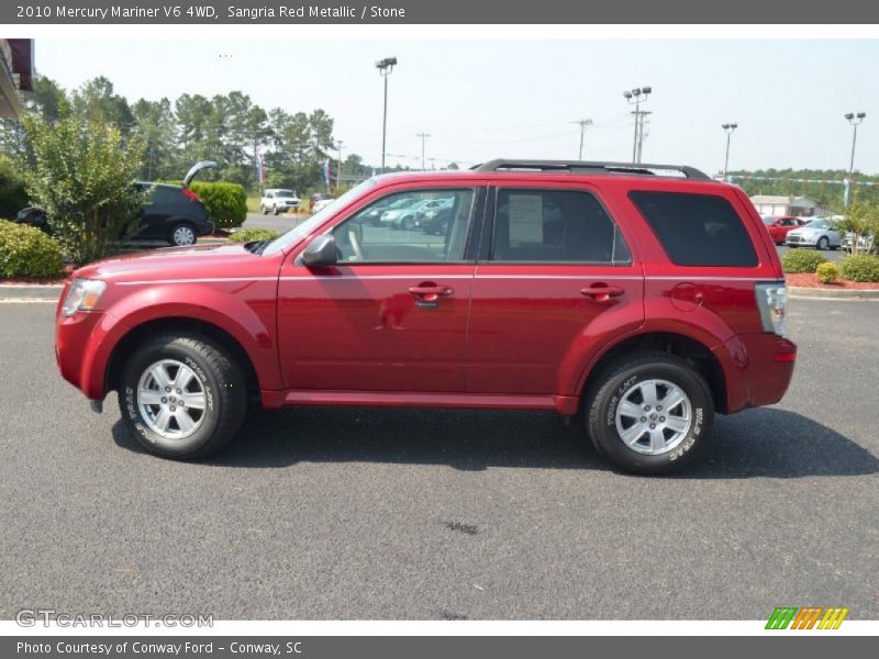 Sangria Red Metallic / Stone 2010 Mercury Mariner V6 4WD