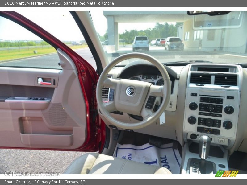 Sangria Red Metallic / Stone 2010 Mercury Mariner V6 4WD