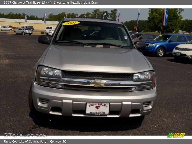 Silverstone Metallic / Light Gray 2007 Chevrolet TrailBlazer LS 4x4