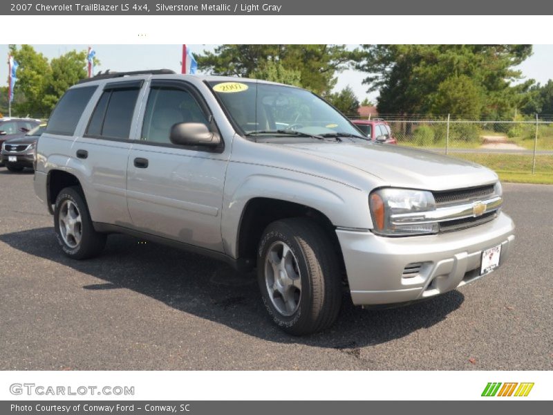 Silverstone Metallic / Light Gray 2007 Chevrolet TrailBlazer LS 4x4