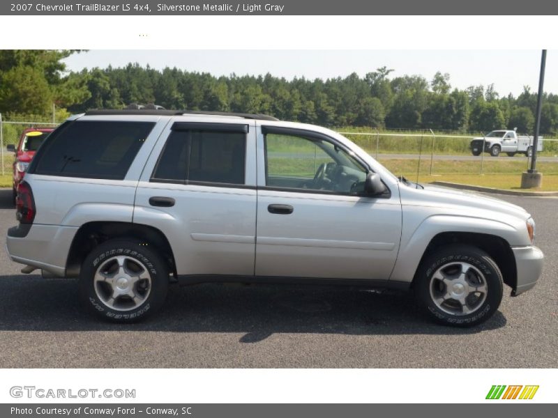 Silverstone Metallic / Light Gray 2007 Chevrolet TrailBlazer LS 4x4