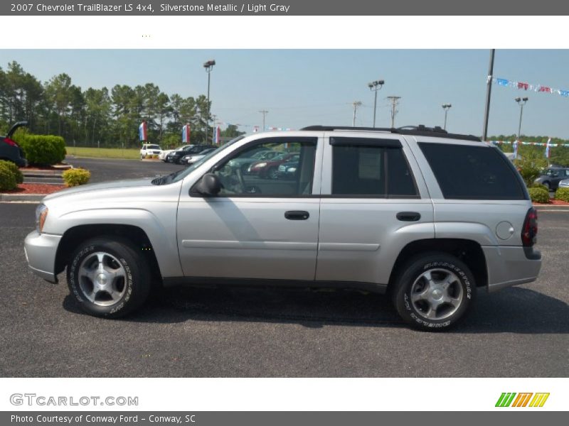 Silverstone Metallic / Light Gray 2007 Chevrolet TrailBlazer LS 4x4