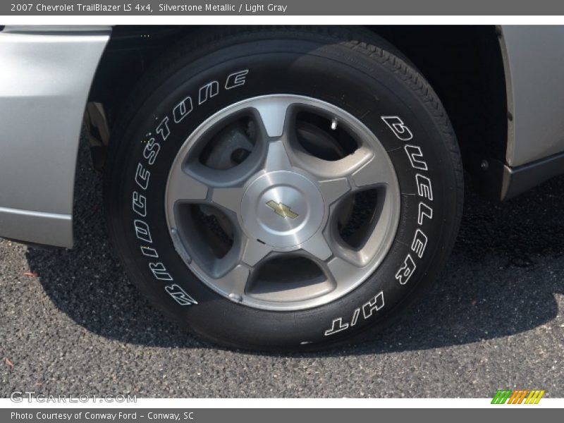 Silverstone Metallic / Light Gray 2007 Chevrolet TrailBlazer LS 4x4