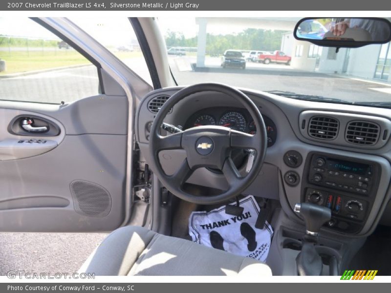 Silverstone Metallic / Light Gray 2007 Chevrolet TrailBlazer LS 4x4