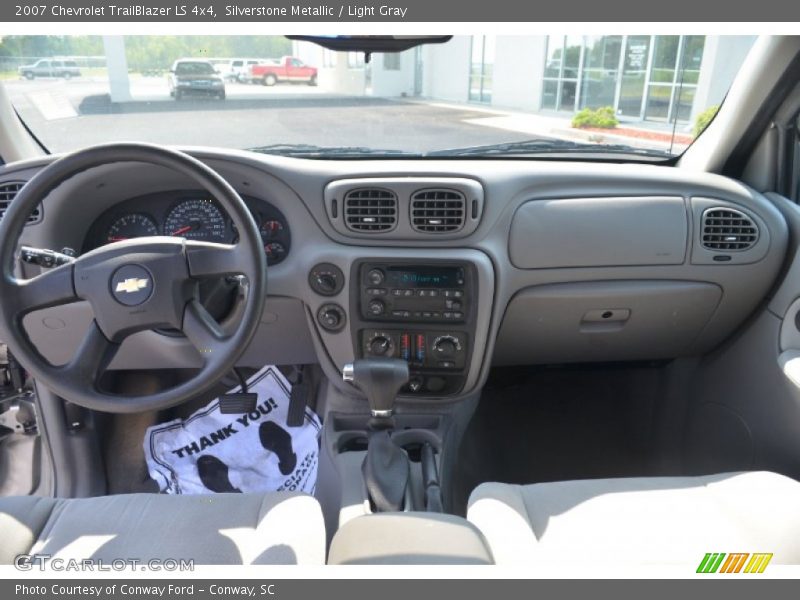 Silverstone Metallic / Light Gray 2007 Chevrolet TrailBlazer LS 4x4
