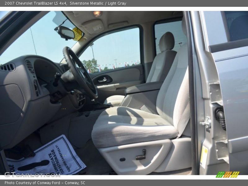 Silverstone Metallic / Light Gray 2007 Chevrolet TrailBlazer LS 4x4
