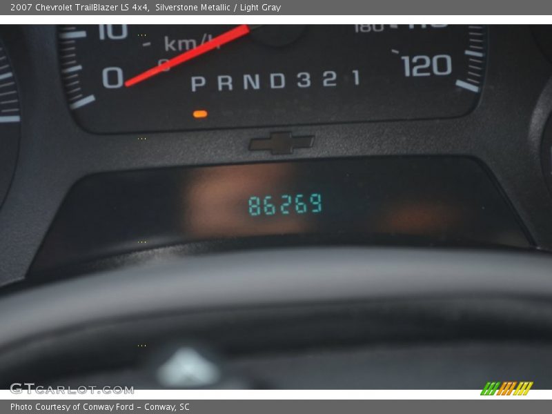 Silverstone Metallic / Light Gray 2007 Chevrolet TrailBlazer LS 4x4