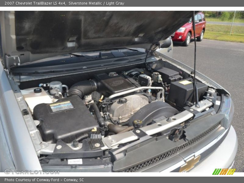 Silverstone Metallic / Light Gray 2007 Chevrolet TrailBlazer LS 4x4