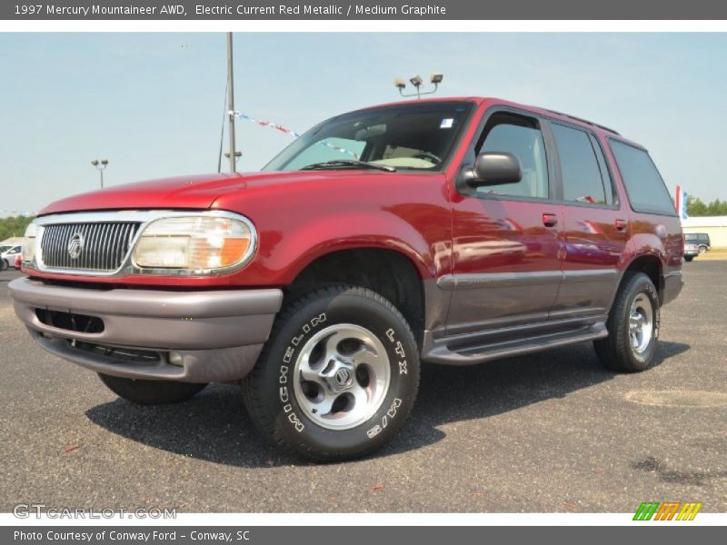 Electric Current Red Metallic / Medium Graphite 1997 Mercury Mountaineer AWD