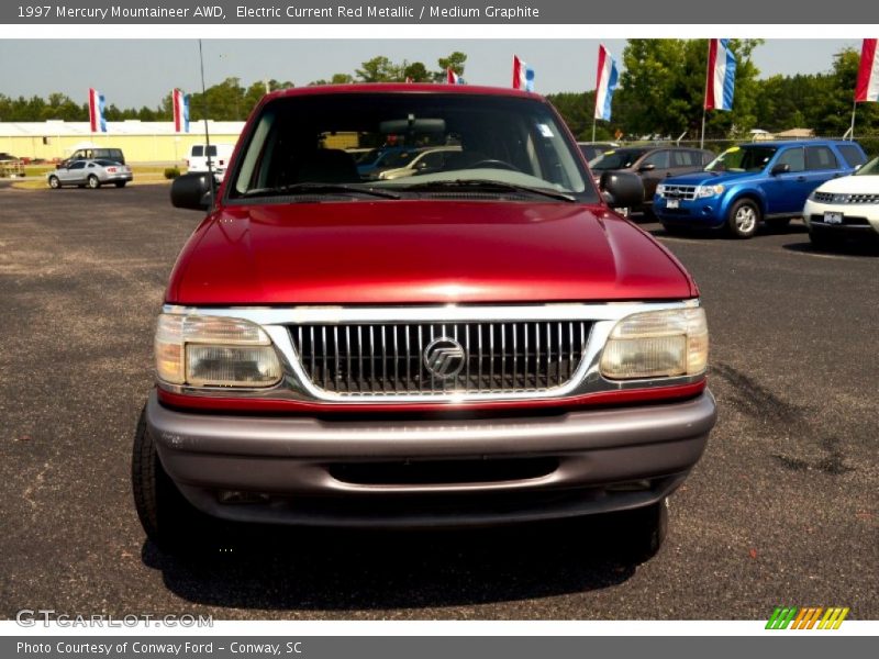Electric Current Red Metallic / Medium Graphite 1997 Mercury Mountaineer AWD