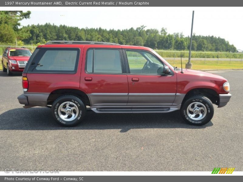 Electric Current Red Metallic / Medium Graphite 1997 Mercury Mountaineer AWD