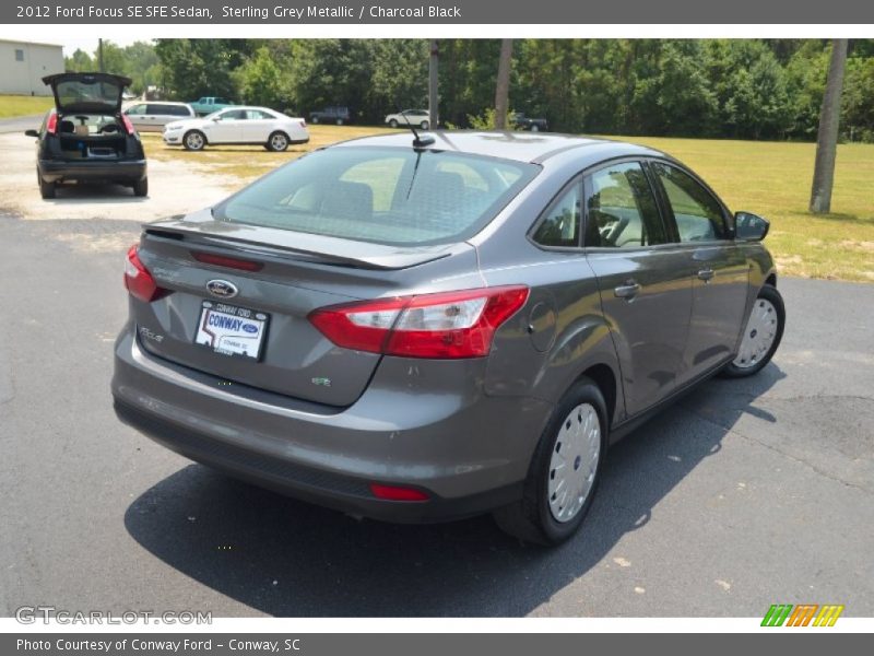 Sterling Grey Metallic / Charcoal Black 2012 Ford Focus SE SFE Sedan