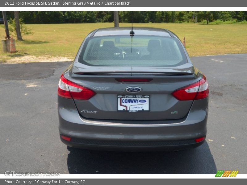 Sterling Grey Metallic / Charcoal Black 2012 Ford Focus SE SFE Sedan