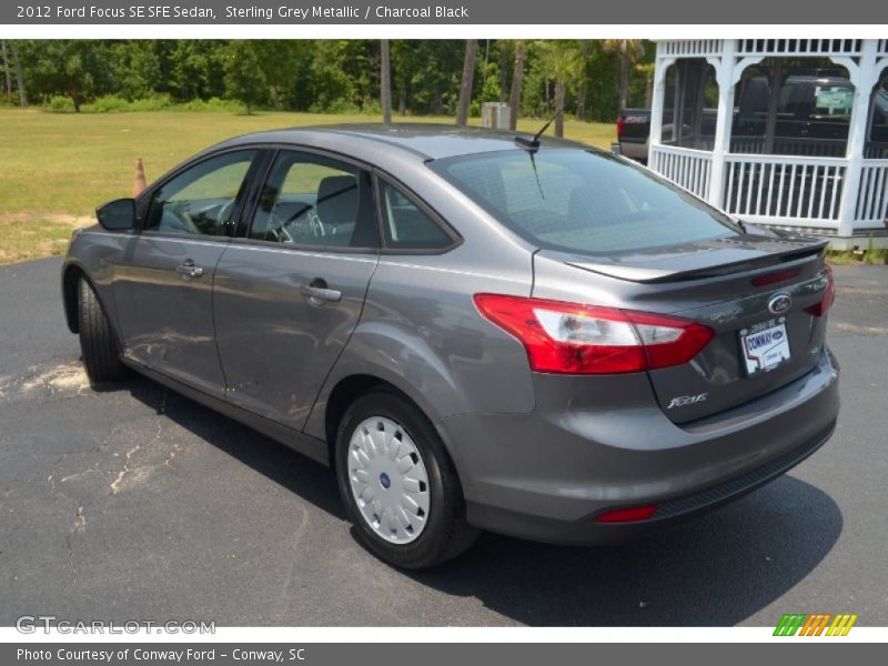 Sterling Grey Metallic / Charcoal Black 2012 Ford Focus SE SFE Sedan