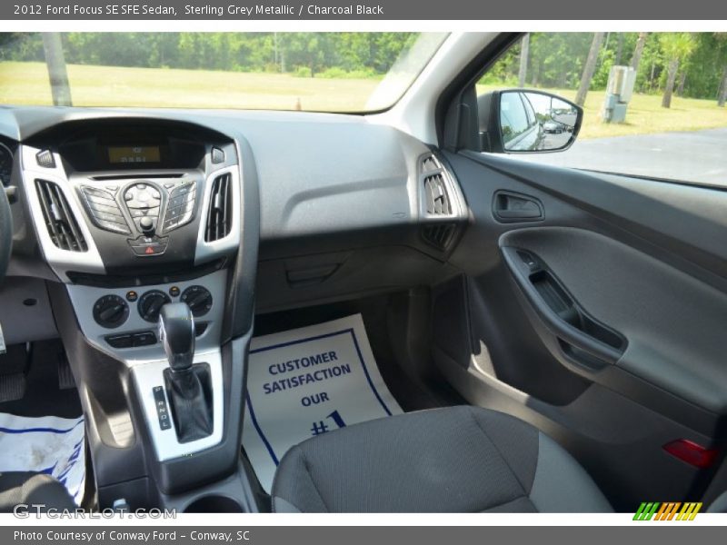 Sterling Grey Metallic / Charcoal Black 2012 Ford Focus SE SFE Sedan