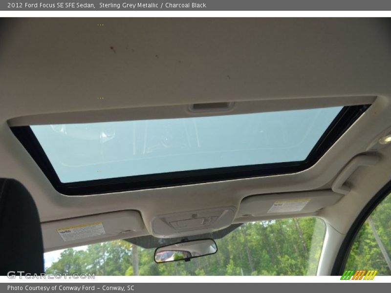 Sterling Grey Metallic / Charcoal Black 2012 Ford Focus SE SFE Sedan